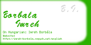 borbala imreh business card